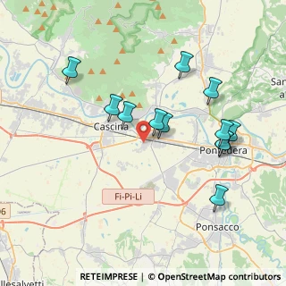 Mappa Via Pio La Torre, 56025 Pontedera PI, Italia (3.87583)