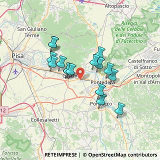 Mappa Via Pio La Torre, 56025 Pontedera PI, Italia (6.04125)