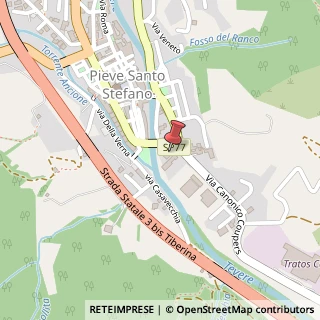 Mappa Via Canonico Coupers, 39, 52036 Pieve Santo Stefano, Arezzo (Toscana)