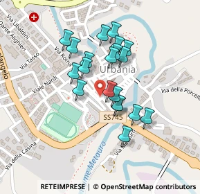 Mappa Via Giuseppe Garibaldi, 61049 Urbania PU, Italia (0.182)