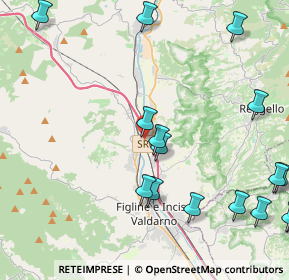 Mappa Via dei Ciliegi, 50066 Reggello FI, Italia (5.74563)