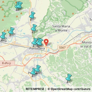 Mappa Via Don Luigi Sturzo, 56025 Pontedera PI, Italia (5.7275)
