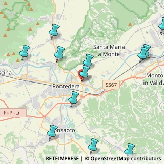 Mappa Via Don Luigi Sturzo, 56025 Pontedera PI, Italia (5.71167)