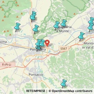 Mappa Via Don Luigi Sturzo, 56025 Pontedera PI, Italia (5.08923)