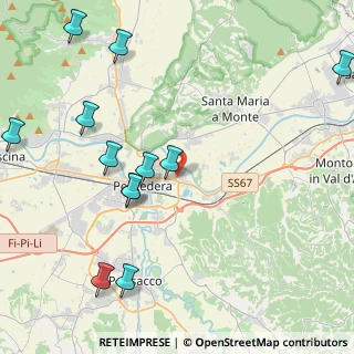 Mappa Via Don Luigi Sturzo, 56025 Pontedera PI, Italia (5.3175)