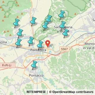 Mappa Via Don Luigi Sturzo, 56025 Pontedera PI, Italia (4.51583)