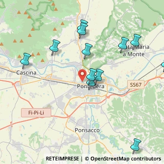 Mappa Via Arturo Toscanini, 56025 Pontedera PI, Italia (4.7)
