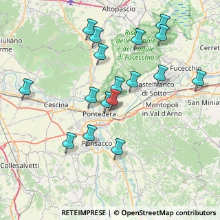 Mappa Via Don Primo Mazzolari, 56025 Pontedera PI, Italia (8.21059)