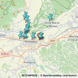 Mappa Via Don Primo Mazzolari, 56025 Pontedera PI, Italia (2.99154)