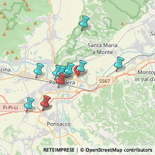 Mappa Via Don Primo Mazzolari, 56025 Pontedera PI, Italia (3.57667)