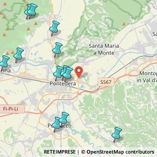 Mappa Via Don Primo Mazzolari, 56025 Pontedera PI, Italia (5.77833)