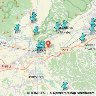 Mappa Via Don Primo Mazzolari, 56025 Pontedera PI, Italia (5.06692)