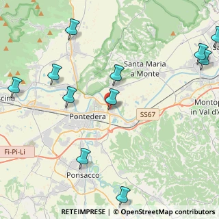 Mappa Via Don Primo Mazzolari, 56025 Pontedera PI, Italia (5.84)