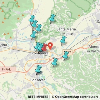 Mappa Via Don Primo Mazzolari, 56025 Pontedera PI, Italia (3.50357)