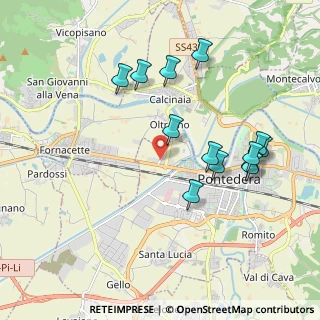 Mappa Via Anna Maria Enriques Agnoletti, 56025 Pontedera PI, Italia (2.03231)