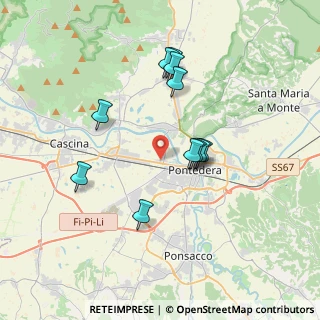 Mappa Via Anna Maria Enriques Agnoletti, 56025 Pontedera PI, Italia (3.38364)