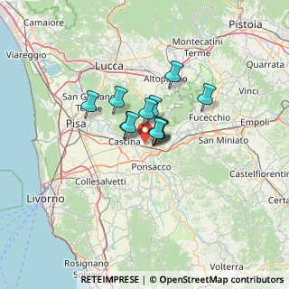 Mappa Via Anna Maria Enriques Agnoletti, 56025 Pontedera PI, Italia (7.11167)