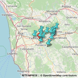 Mappa Via del Chiesino, 56025 Pontedera PI, Italia (8.62438)