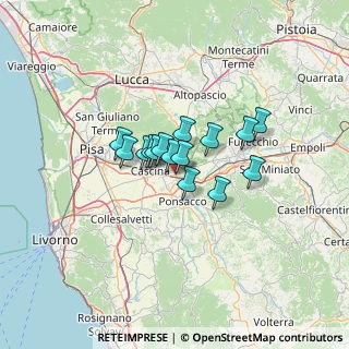 Mappa Via del Chiesino, 56025 Pontedera PI, Italia (8.14867)