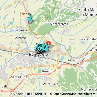 Mappa Piazza Tom benetollo, 56025 Pontedera PI, Italia (1.05471)