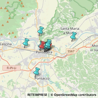 Mappa Piazza Tom benetollo, 56025 Pontedera PI, Italia (2.10583)