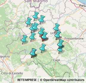 Mappa Via Castel delle Ripe, 61049 Urbania PU, Italia (10.9785)