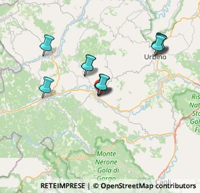 Mappa Via Castel delle Ripe, 61049 Urbania PU, Italia (6.62455)