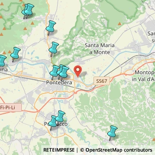 Mappa Via dell'Argine, 56025 Pontedera PI, Italia (5.99)