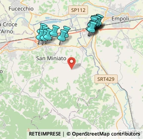 Mappa Via Ensi, 56028 San Miniato PI, Italia (4.41421)