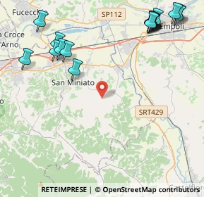 Mappa Via Ensi, 56028 San Miniato PI, Italia (6.07765)