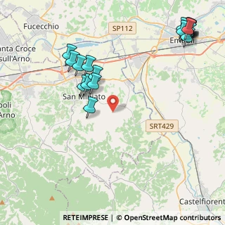 Mappa Via Ensi, 56028 San Miniato PI, Italia (5.805)