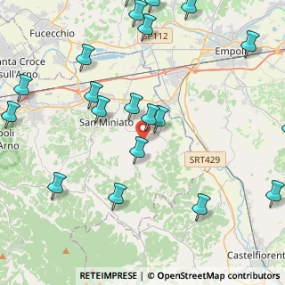 Mappa Via Ensi, 56028 San Miniato PI, Italia (5.7535)