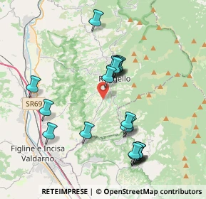 Mappa Località Olena, 50066 Reggello FI, Italia (3.9555)