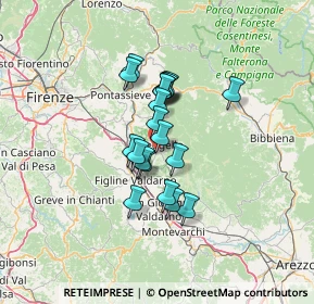 Mappa Località Olena, 50066 Reggello FI, Italia (9.5675)