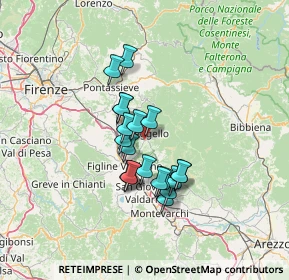 Mappa Località Olena, 50066 Reggello FI, Italia (10.568)