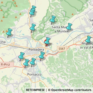 Mappa Via Papa Giovanni XXIII, 56025 Pontedera PI, Italia (5.05833)