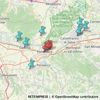Mappa Via Papa Giovanni XXIII, 56025 Pontedera PI, Italia (8.18)
