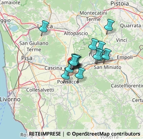 Mappa Piazza del Mercato PONTEDERA MERCATO BIENTINA, 56020 Santa Croce sull'Arno PI, Italia (8.20133)