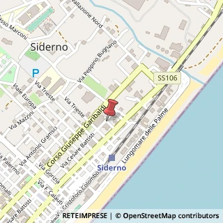 Mappa Corso G. Garibaldi, 91, 89048 Siderno, Reggio di Calabria (Calabria)