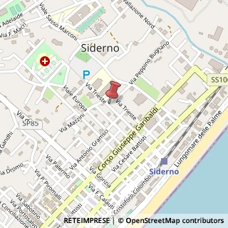 Mappa Via Trieste, 61, 89048 Siderno RC, Italia, 89048 Siderno, Reggio di Calabria (Calabria)
