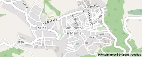 Mappa San Pietro a Maida