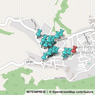 Mappa Via A. Miceli, 88025 San Pietro a Maida CZ, Italia (0.12222)