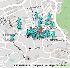 Mappa Via Pietrantonio Sgrò, 88025 San Pietro a Maida CZ, Italia (0.07037)