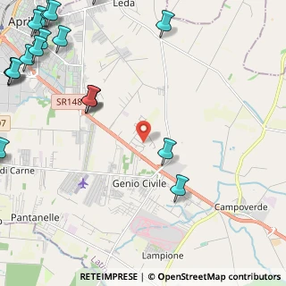 Mappa Via del Castagneto, 04011 Aprilia LT, Italia (3.8745)