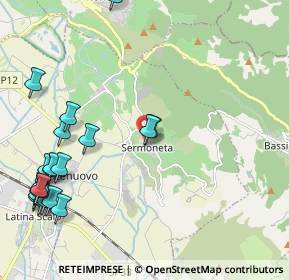 Mappa Via Porta delle Noci, 04013 Sermoneta LT, Italia (2.961)