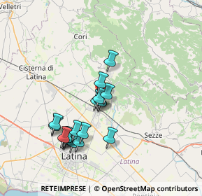 Mappa Via Le Pastine, 04013 Cisterna di Latina LT, Italia (7.04316)