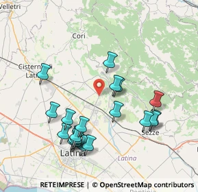 Mappa Via Le Pastine, 04013 Cisterna di Latina LT, Italia (8.552)
