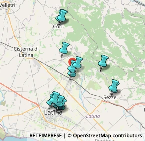 Mappa Via Le Pastine, 04013 Cisterna di Latina LT, Italia (8.2815)