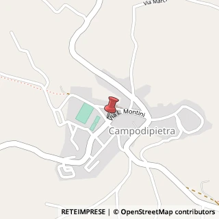 Mappa Via Leopoldo Montini, 1, 86010 Campodipietra, Campobasso (Molise)