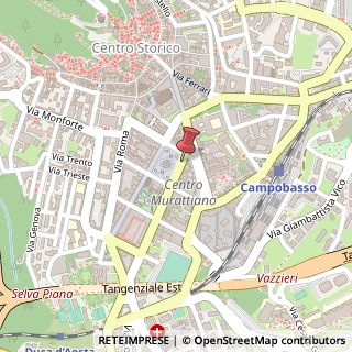 Mappa Piazza Vittorio Emanuele II, 5, 86100 Campobasso, Campobasso (Molise)